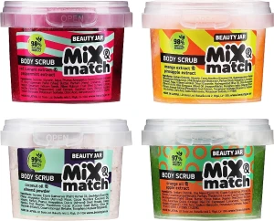 Beauty Jar Набір скрабів для тіла "Mix & Match 1" Body Scrub Set (b/scrub/2х150g + b/scrub/2х120g)