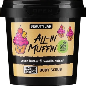 Beauty Jar Скраб для тела "Масло какао и экстракт ванили" All-In Muffin Limited Edition Body Scrub