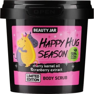 Beauty Jar Скраб для тела "Масло косточек вишни и экстракт клюквы" Happy Hug Season Limited Edition Body Scrub