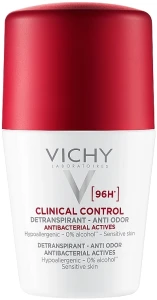 Vichy Шариковый антиперспирант против чрезмерного потоотделения и запаха, 96 часов защиты Clinical Control Deperspirant 96h