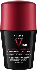 Vichy Кульковий антиперспірант для чоловіків проти надмірного потовиділення та запаху, 96 годин захисту Homme Clinical Control Deperspirant 96h
