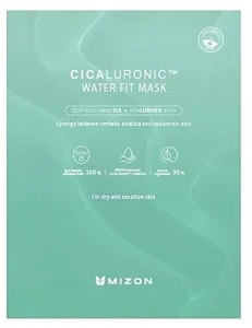 Mizon Тканевая маска для лица Cicaluronic Water Fit Mask