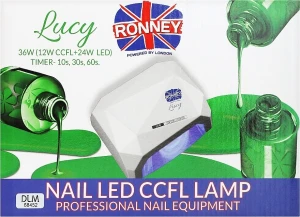 Ronney Professional Лампа CCFL+LED, черная Ronney Profesional Lucy CCFL + LED 36W (GY-LCL-021) Lamp