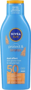 Nivea Сонцезахисний бальзам для засмаги Sun Protect & Bronze SPF50 Dual Effect