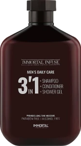 Immortal Шампунь для волос 3в1 Infuse Men’s Daily Care 3 in 1
