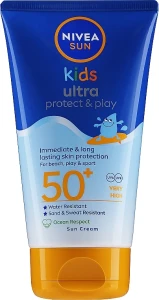 Nivea Солнцезащитный водостойкий крем для детей Sun Kids Ultra Protect & Play Sun Cream SPF50+