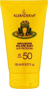 Kleraderm Сонцезахисний дитячий крем денний емульсійний SPF 50 Klerasol SPF 50 Emulsione Solare Baby