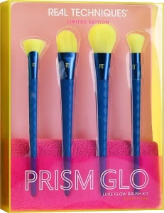 Real Techniques Набір пензликів для макіяжу Prism Glo Face Brush Set Luxe Glow