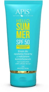 APIS Professional Солнцезащитный крем для лица с клеточным нектаром SPF50 APIS Hello Summer