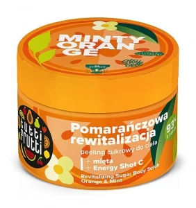 Farmona Відновлювальний цукровий пілінг для тіла "Апельсин та м'ята" Tutti Frutti Orange And Mint Body Peeling