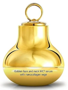 HiSkin Сыворотка для лица и шеи с наноколлагеном SkinLed Golden Face And Neck MC2 Serum With Nanocollagen Vege