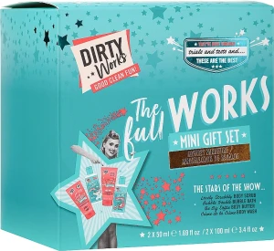 Dirty Works Набір The Full Works Mini Gift Set (bath/foam/100ml + sh/gel/100ml + scr/50ml + b/lot/50ml)