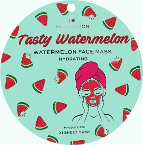 I Heart Revolution Увлажняющая тканевая маска Watermelon Hydrating Printed Sheet Mask