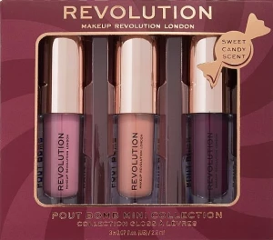 Makeup Revolution Sweet Candy Mini Pout Bomb Lip Gloss Set (lipgloss/3x2,2ml) Набір