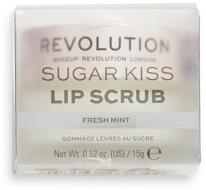 Makeup Revolution Скраб для губ "Свіжа м'ята" Lip Scrub Sugar Kiss Fresh Mint
