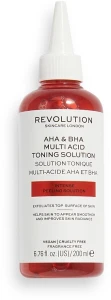 Revolution Skincare Кислотний тонік для обличчя AHA & BHA Multi Acid Toning Solution