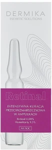 Dermika Інтенсивний нічний засіб проти зморщок, в ампулах Esthetic Solutions Retinal