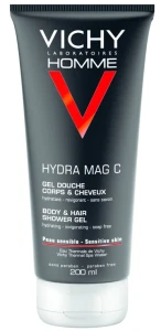 Vichy Тонизирующий гель для душа для тела и волос Homme Hydra MAG C gel douche