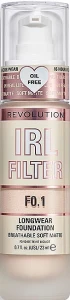 Makeup Revolution IRL Filter Longwear Foundation Тональна основа