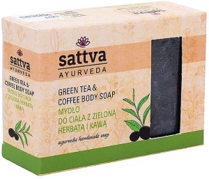 Sattva Мыло для тела с зеленым чаем и кофе Green Tea & Coffee Body Soap