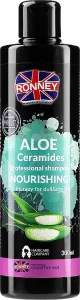 Ronney Professional Питательный шампунь для тусклых и сухих волос с алоэ Aloe Ceramides Professional Shampoo