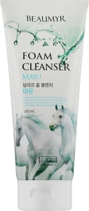 Beaumyr Очищающая пенка для умывания с лошадиным жиром Foam Cleanser Mayu