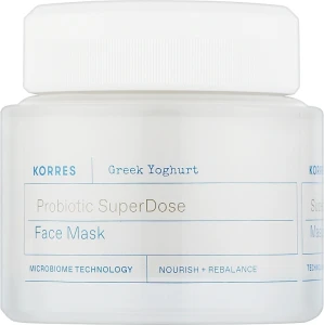 Korres Маска для лица с пробиотиками Greek Yoghurt Probiotic Super Dose Face Mask