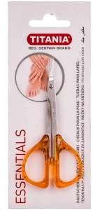 Titania Манікюрні ножиці для кутикули із пластиковими ручками, 9 см, PS100