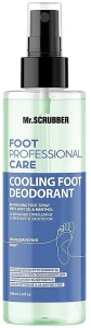 Mr.Scrubber Освіжальний спрей для ніг з олією м'яти та ментолом Foot Professional Care
