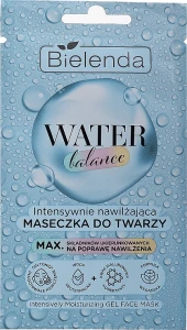 Bielenda Інтенсивна зволожувальна гелева маска для обличчя Water Balanse Intensively Moisturizing Gel Face Mask