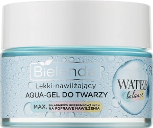 Легкий зволожувальний аква-гель для обличчя - Bielenda Water Balanse Aqua-Gel, 50 мл