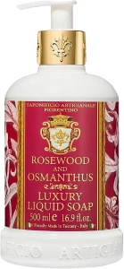 Saponificio Artigianale Fiorentino Натуральне рідке мило "Палісандр і осматус" Rosewood And Osmatus Luxury Liquid Soap