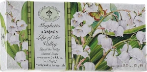 Saponificio Artigianale Fiorentino Набір мила "Конвалія" Lily Of The Valley Scented Soaps (soap/3x125g)