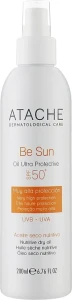 Atache Омолаживающее солнцезащитное сухое масло для тела Be Sun Oil Ultra Protective SPF50