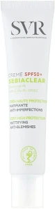 SVR Сонцезахисний матувальний крем для проблемної шкіри обличчя Sebiaclear Cream SPF50+ Very High Protection