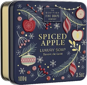 Scottish Fine Soaps Мыло в металлической коробке Spiced Apple Luxury Soap