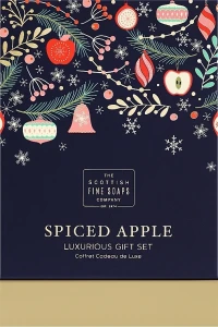 Scottish Fine Soaps Набор Spiced Apple Luxurious Gift Set (scr/75ml + b/cr/75ml + h/cr/75ml + soap/100g)