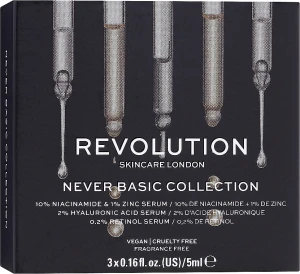 Revolution Skincare Набор Starter Pack Never Basic (ser/3x5ml)