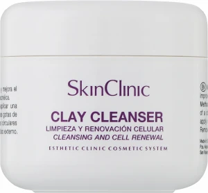SkinClinic Оновлювальна маска-глина для обличчя з мигдальною і AHA-кислотами Clay Cleanser
