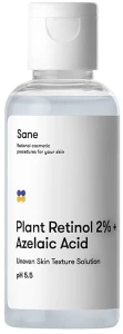 Sane Тонік для обличчя з рослинним ретинолом Plant Retinol 2% + Azelaic Acid