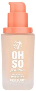 W7 Oh So Sensitive Hypoallergenic Foundation Гипоаллергенная тональная основа