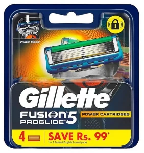 Gillette Сменные кассеты для бритья, 4 шт. Fusion 5 Proglide Cartridges
