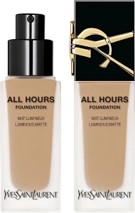 Yves Saint Laurent All Hours Foundation Luminous Matte Тональна основа для обличчя з матовим ефектом, що надає шкірі сяйва