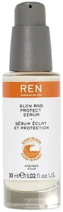 REN Сыворотка для лица Clean Skincare Radiance Glow And Protect Serum