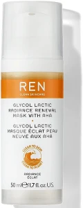 REN Маска ля мгновенного сияния лица Clean Skincare Glyco Lactic Radiance Renewal Mask Whit AHA
