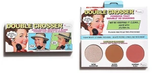 TheBalm Double Crosser Highlighter Bronzer & Blush Palette Хайлайтер, бронзатор і рум'яна
