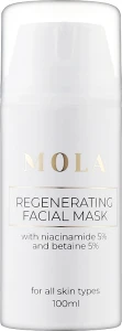Mola Маска для обличчя з ніацинамідом 5% та бетаїном 5% Regenerating Facial Mask