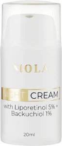 Mola Антивозрастной крем для лица с липоретинолом и бакучиолом Night Cream