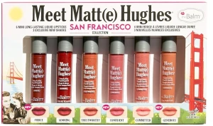 TheBalm Meet Matt(e) Hughes Mini Kit San Francisco (lipstick/6x1,2ml) Набір рідких матових помад
