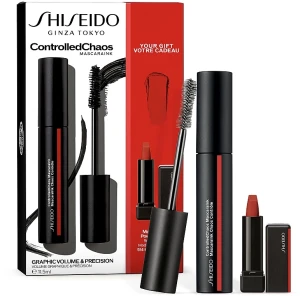 Shiseido Набор ControlledChaos Mascara Set (mascara/11.5ml + lip/stick/2.5g)